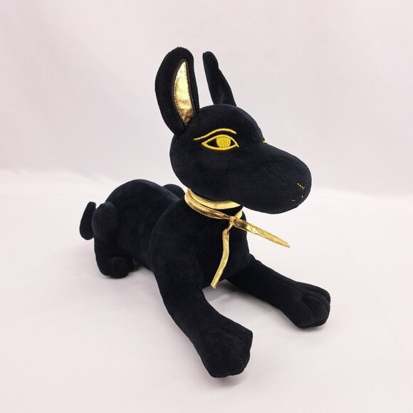 Anubis The Afterlife Egyptian Ancient God Black And Gold Plush Stuffed Animal - Picture 7 of 15